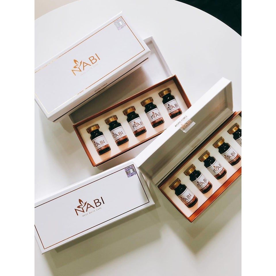 Dưỡng chất căng bóng da Nabi của Hàn Quốc 1 hộp x 5 lọ 10ml