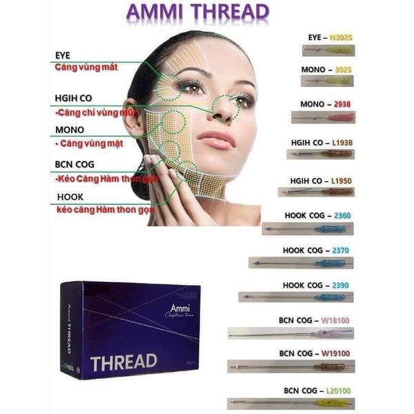 Căng chỉ Collagen Ammi Thread Hàn Quốc – TIẾN THÀNH BEAUTY