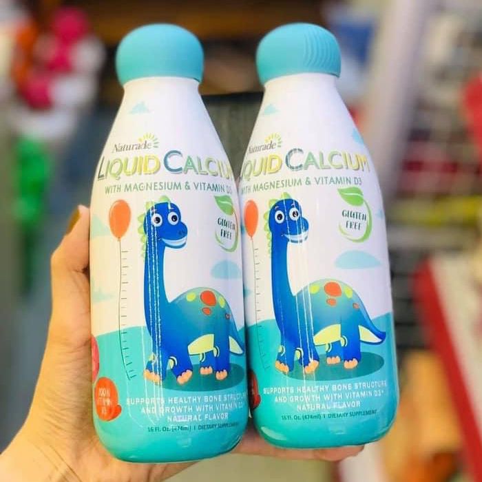 Canxi nước cho bé Naturade Liquid Calcium With Magnesium & Vitamin D3 474ml của Mỹ