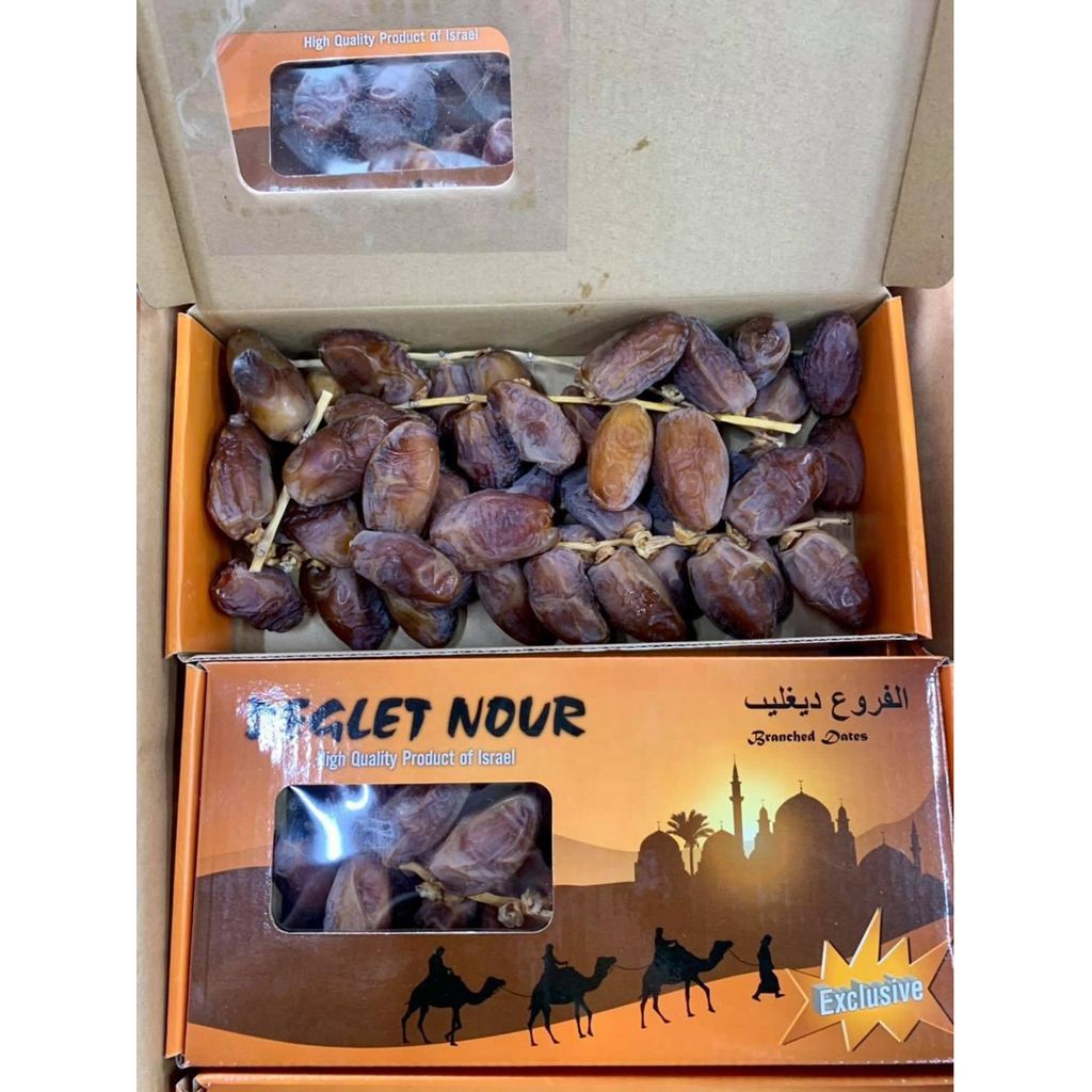 Chà là sấy khô nguyên cành Deglet Nour Israel 500g