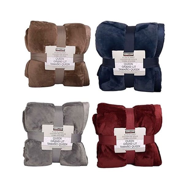 Chăn lông cừu KirkLand Plush Blanket Queen 248 x 233cm và King 284cm x 233cm của Mỹ