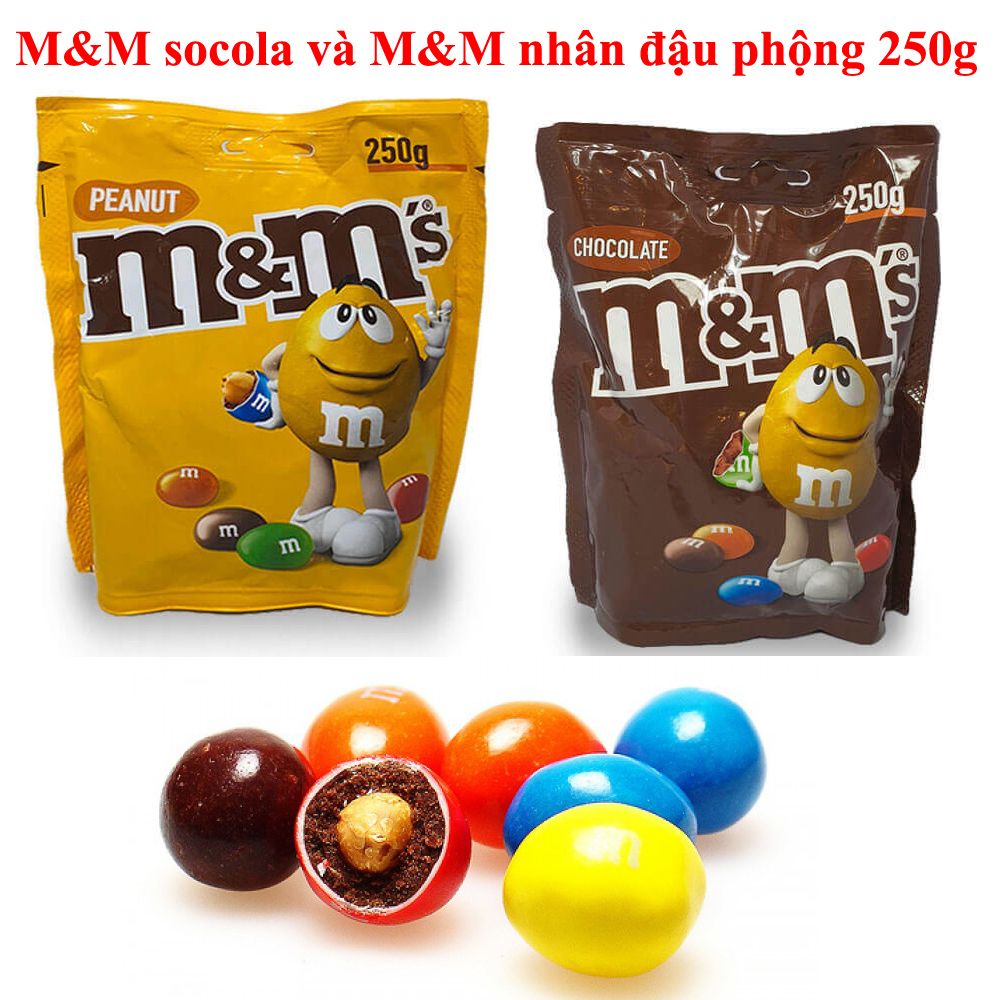Kẹo socola / socola nhân đậu phộng M&M gói 250g