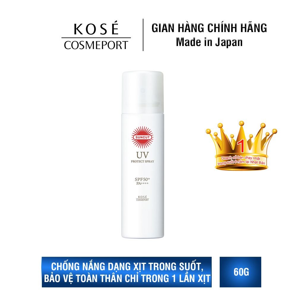 Chống nắng Kosé Cosmeport Suncut UV Protect Spray SPF 50+/PA++++ 60g