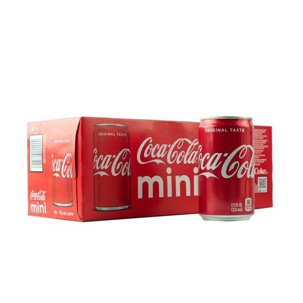 Nước ngọt Coca Cola mini 222ml thùng 30 lon của Mỹ