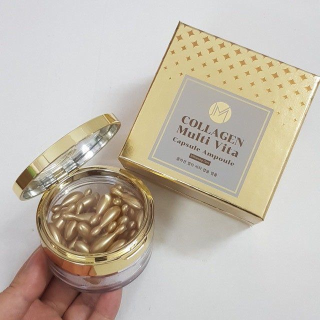Collagen tươi Multi Vita Capsule Ampoule Whitening Care 38 viên của Hàn Quốc