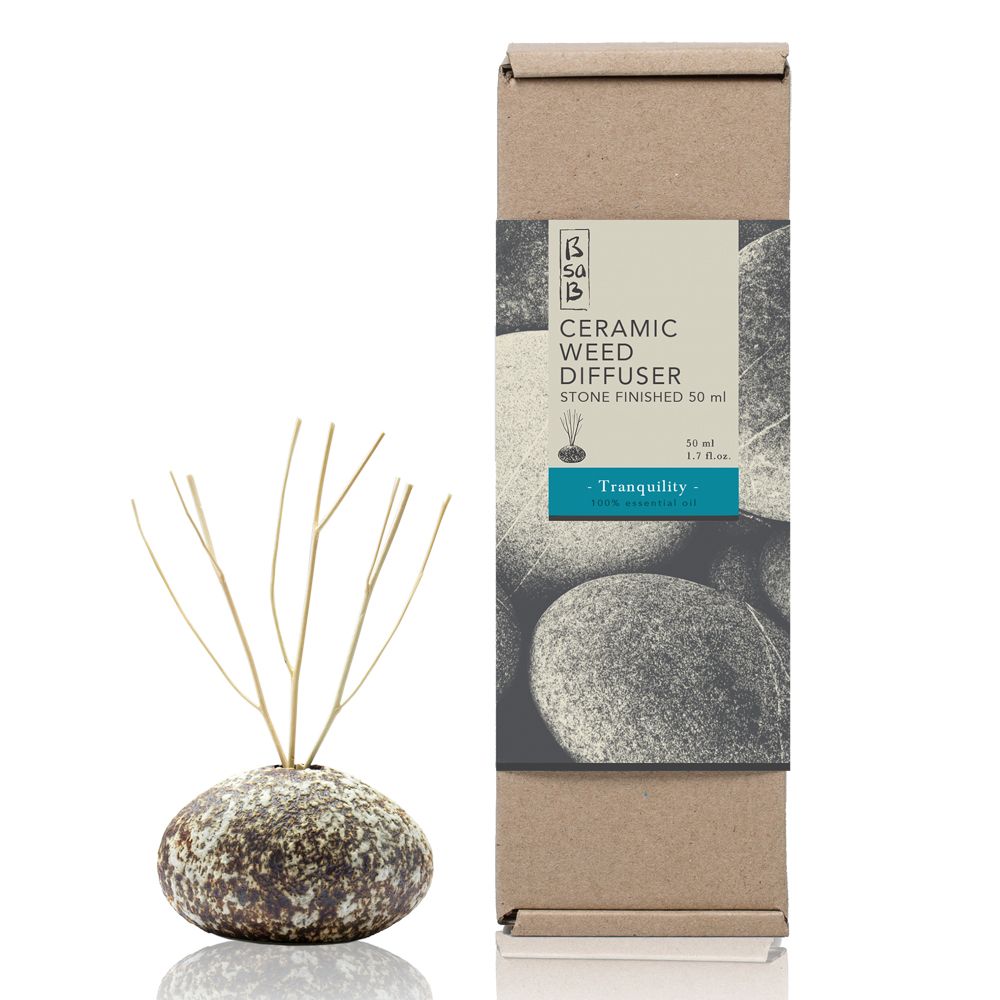 Đá khuếch tán gốm tinh dầu BsaB Ceramic Weed Diffuser Stone Finished 50ml