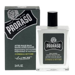 Dưỡng Da Sau Cạo Proraso Aftershave Balm Cypress & Vetyver (Acohol Free) 100ml