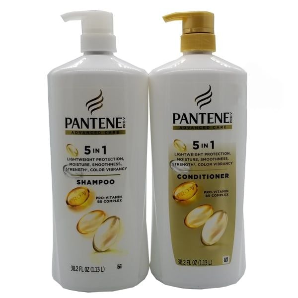 Dầu gội xả Pantene Pro V Advanced Care 5 in 1 của Mỹ 1.13 lít
