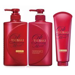 Dầu gội, dầu xả, kem xả dưỡng tóc bóng mượt Tsubaki Premium Moist Nhật