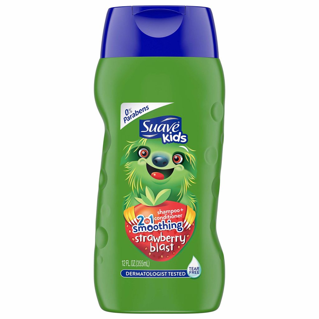 Dầu gội xả cho bé Suave Kids 2 in 1 smoothing strawberry 355ml của Mỹ