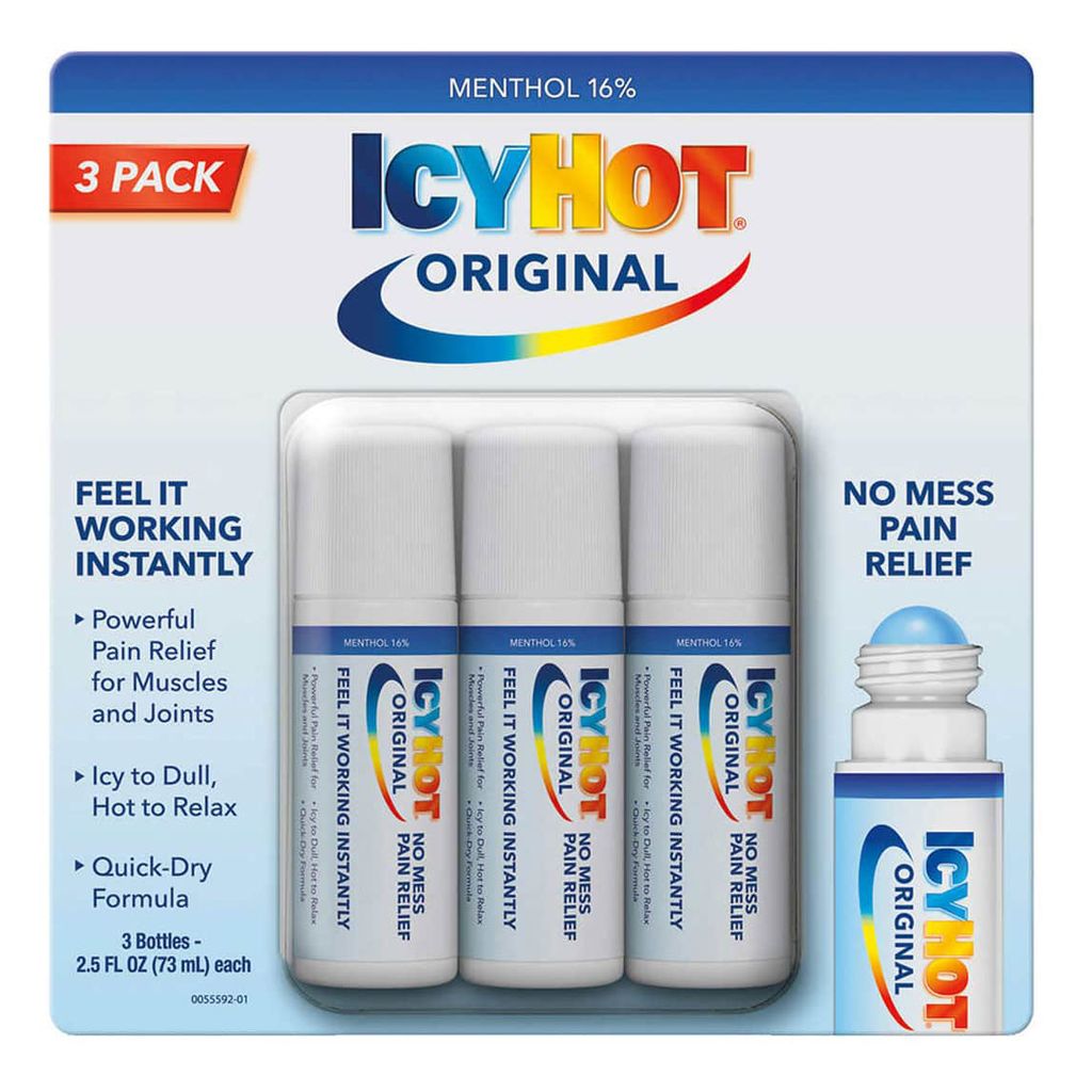 Dầu nóng dạng lăn IcyHot Original No Mess Pain Relief Roll-On 73ml của Mỹ