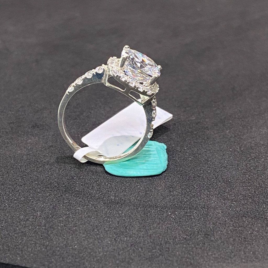 Nhẫn bạc nữ 9 li số 35