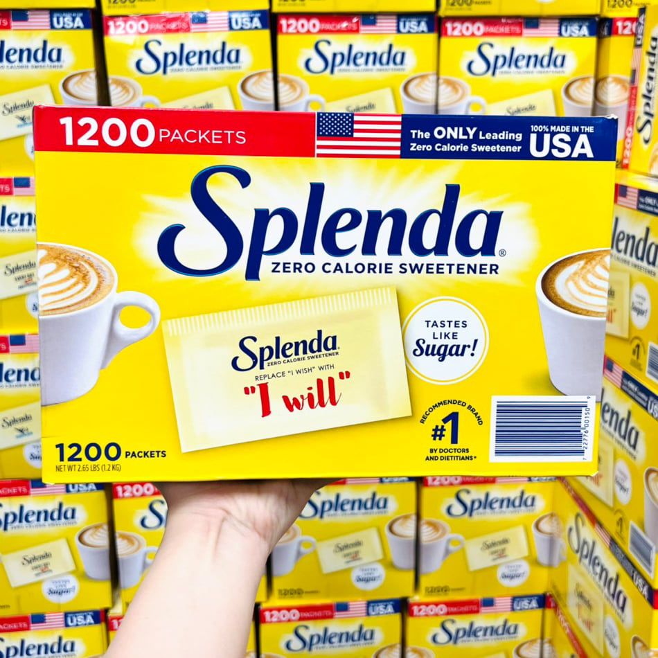 Đường ăn kiêng Splenda Zero Calorie Sweetener 1200 gói của Mỹ