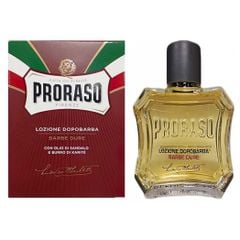 Dưỡng Da Sau Cạo Proraso After Shave Liquid Nourish Sandalwood (Red) 100ml