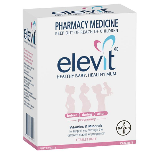 Elevit Healthy Baby.Healthy Mum 100 Viên Mẫu mới Vitamin Cho Bà Bầu