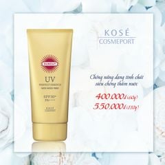 Chống nắng Kosé Cosmeport Suncut UV Protect Essence Super Waterproof SPF 50+/PA++++