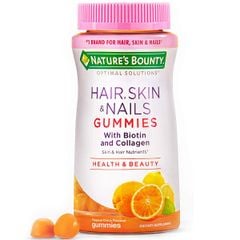 Kẹo dẻo vitamin vị Cam Nature's Bounty Hair Skin Nails Gummies hộp 90 viên của Mỹ đẹp da tóc móng chắc khỏe