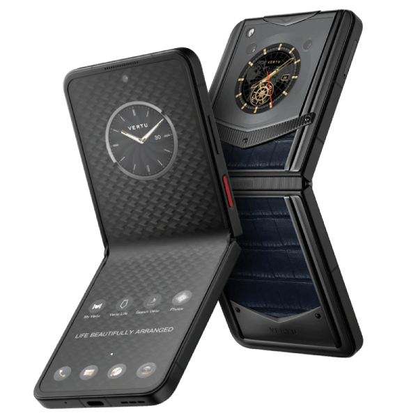 Vertu Ironflip Navy Blue Alli Bes Fee Alligator Skin