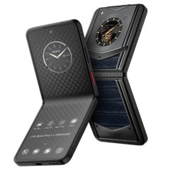 Vertu Ironflip Navy Blue Alli Bes Fee Alligator Skin