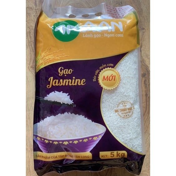 Gạo Thơm Jasmine AAn (Bao 5 kg)