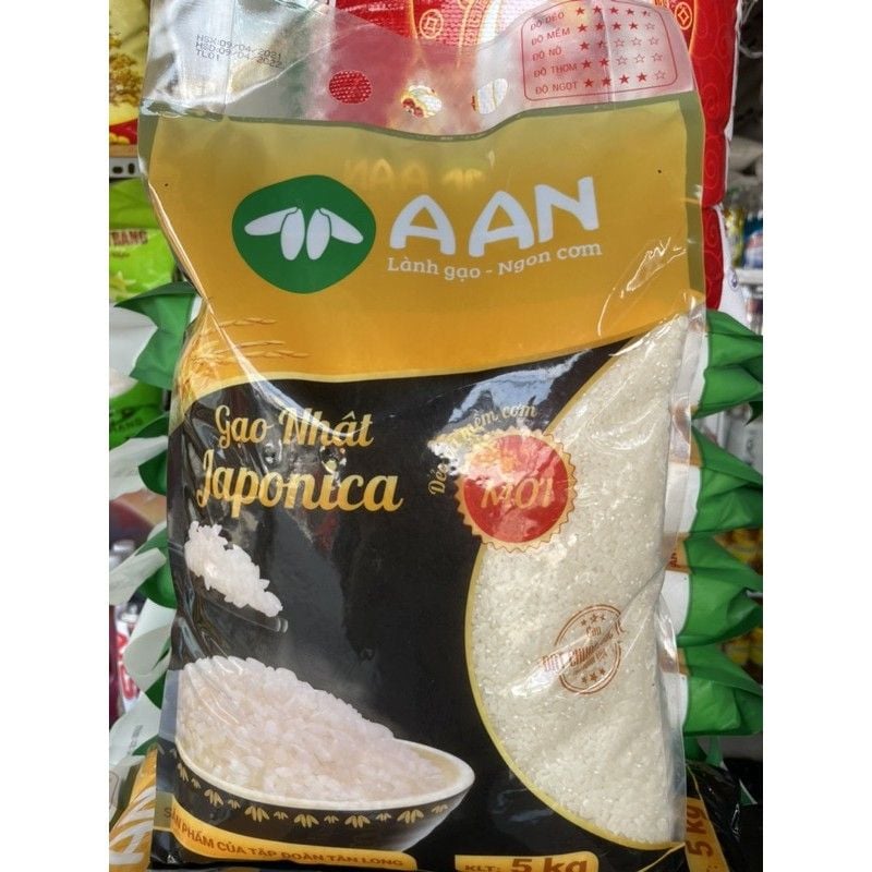 Gạo Nhật Japonica AAn (Bao 5 kg)