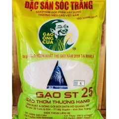 Gạo ST25 Sóc Trăng chính hiệu Gạo Ông Cua (Bao 5 kg)