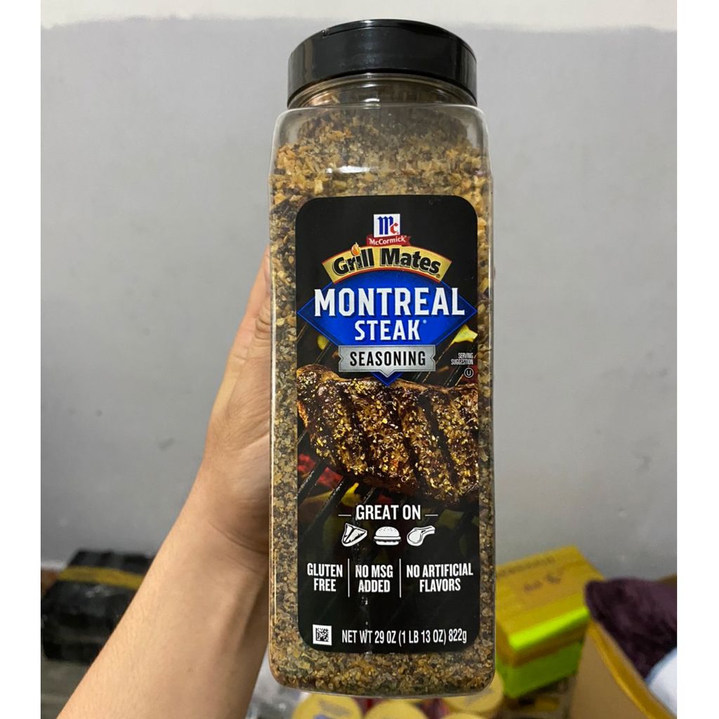 Gia vị muối ướp bò Mỹ Grill Mates Montreal Steak Seasoning 822g / 29oz của Mỹ