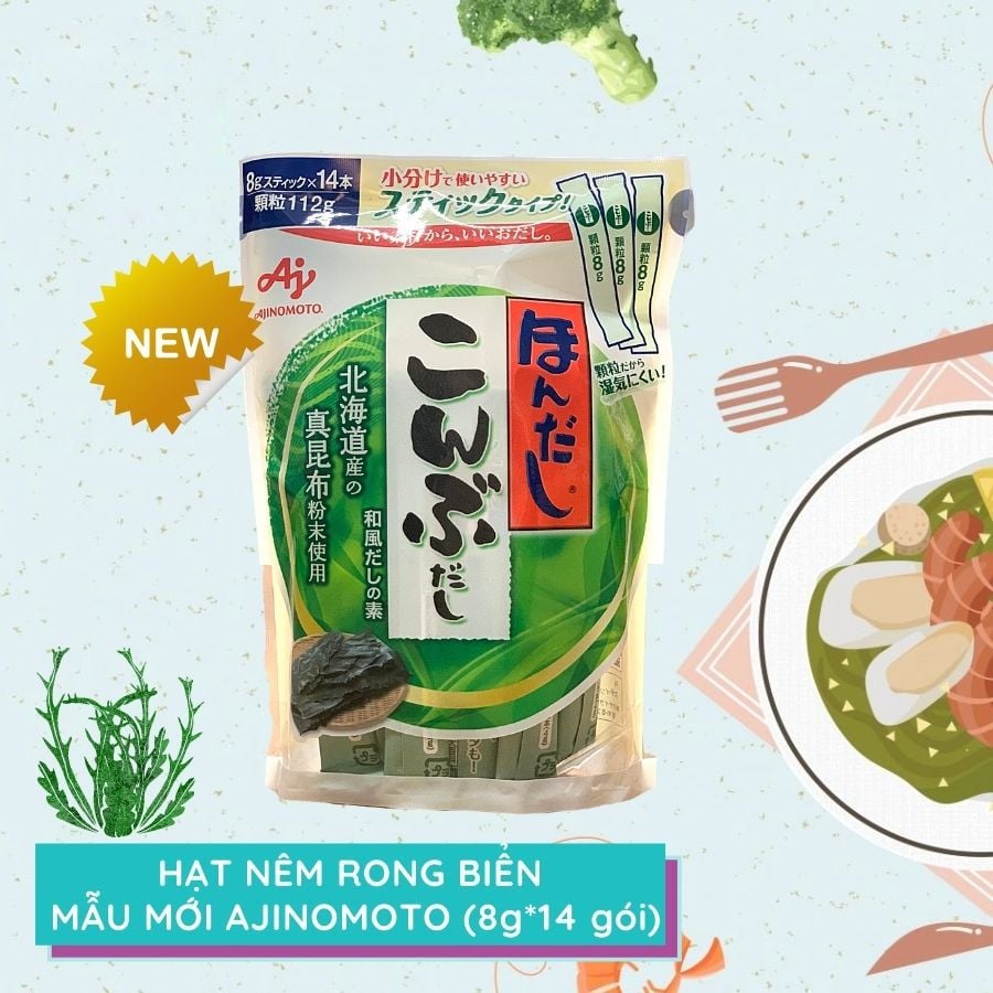 Hạt nêm rong biển Ajinomoto 112g của Nhật