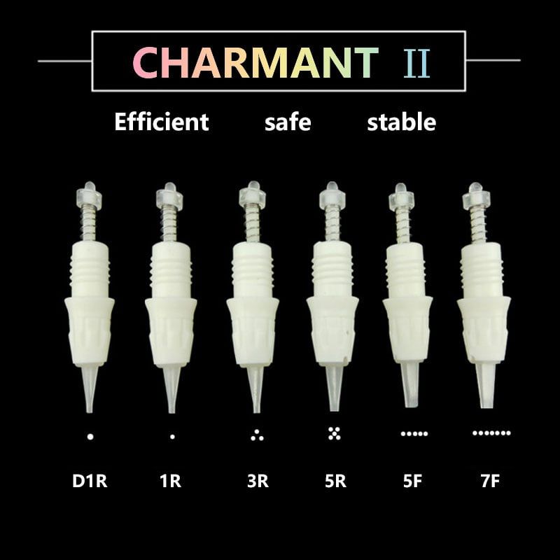 Kim bộ phun xăm 1P-3P-5P-5F-7F cho máy Charmant II