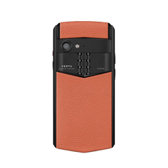 Aster P Gothic Calf Leather Phone - Dawning Orange