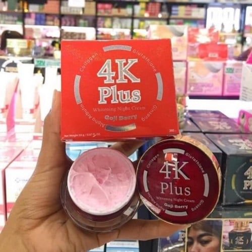 Kem 4K Plus Trắng Da Trị Mụn Ban Đêm Whitening Night Cream Goji Berry 20g