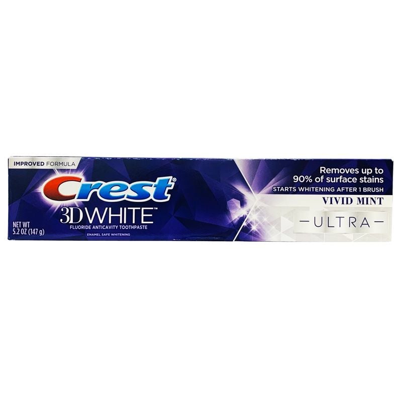 Kem đánh răng Crest 3D White Ultra Whitening của Mỹ 147g
