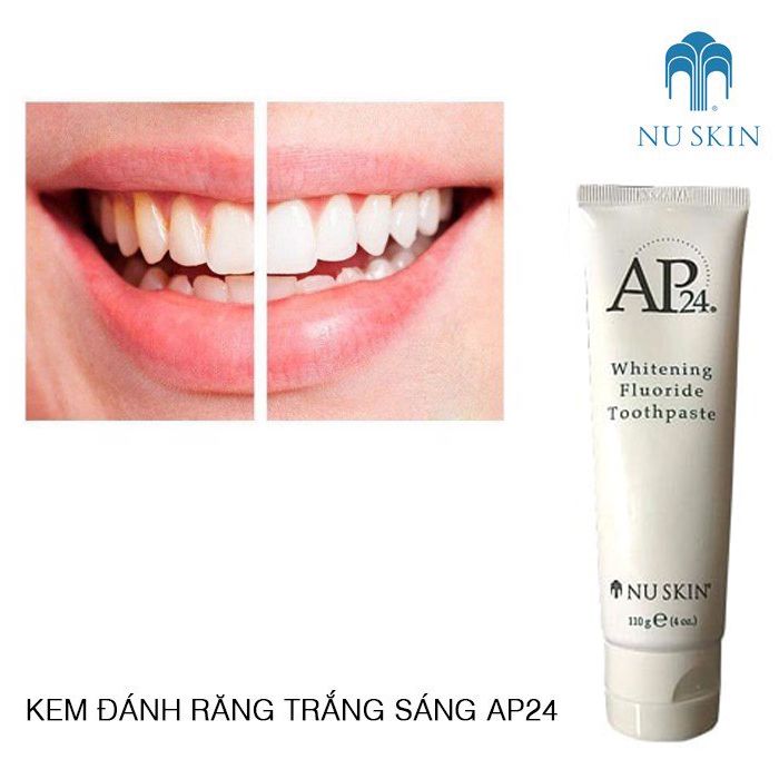 Kem đánh trắng răng Nuskin AP24 Whitening Fluoride Toothpaste 110g của Mỹ