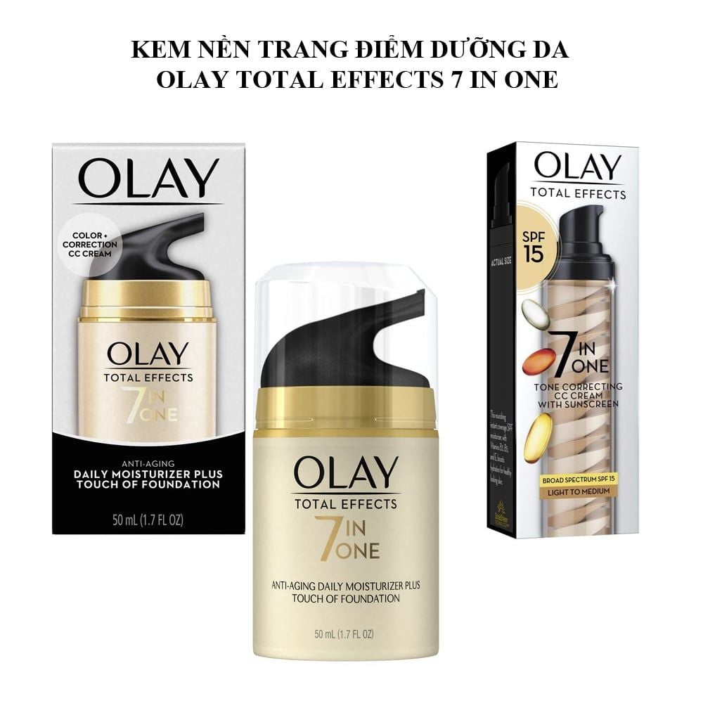 Kem Nền Trang Điểm Dưỡng Da Olay Total Effects 7 In One 50ml Của Mỹ