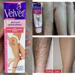 Kem tẩy lông Velvet Sensitive Depilatory Cream 100ml của Nga