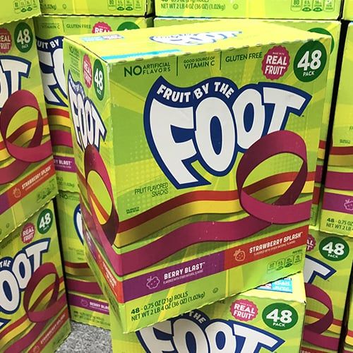 Kẹo dẻo cuộn trái cây Fruit By The Foot Fruit Flavored Snacks 48 gói của Mỹ 1.02kg