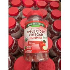 Kẹo dẻo giấm táo Nature’s Truth USDA Organic Apple Cider Vinegar Gummies hộp 120 viên của Mỹ