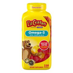 Kẹo dẻo L’il Critters bổ sung Omega 3 và DHA cho bé 220 viên của Mỹ