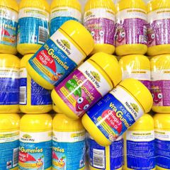 Kẹo nhai bổ sung Omega 3 và Vitamin cho bé từ 2 tuổi Nature’s Way Kids Smart Vita Gummies của Úc
