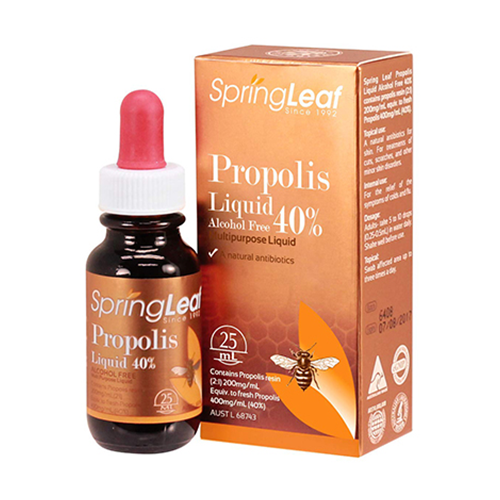 Keo Ong Spring Leaf Propolis liquid 40% Alcohol Free 25ml của Úc – TIẾN  THÀNH BEAUTY