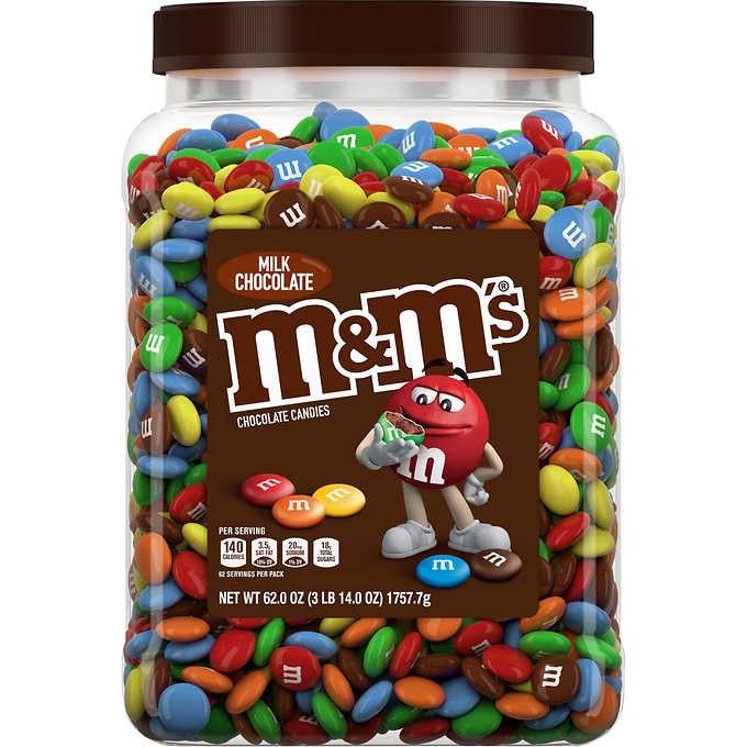 Kẹo Socola Sữa M&M Milk Chocolate hộp 1757.7g của Mỹ