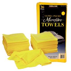 Khăn lau xe hơi và kính đa năng Microfiber Kirkland 40x40cm của Mỹ