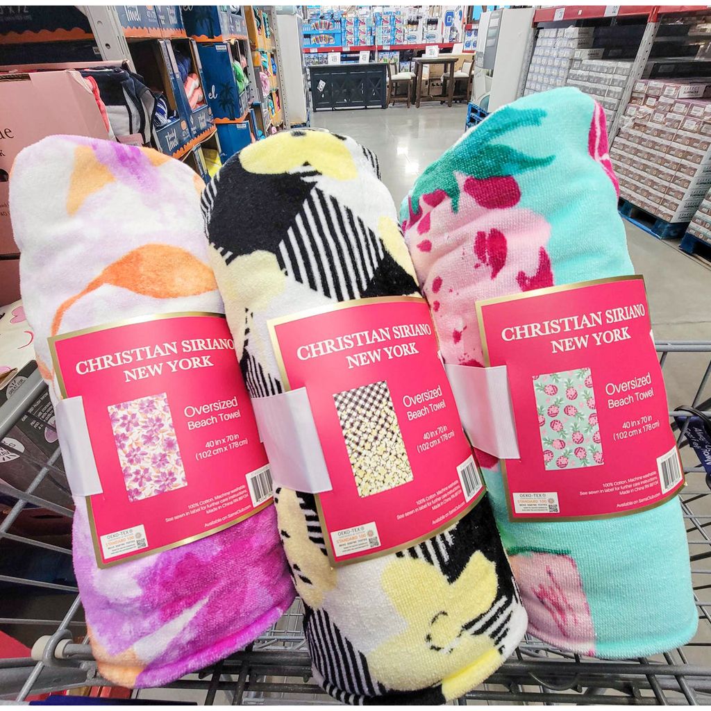 Khăn tắm biển người lớn Christian Siriano New York Oversized Beach Towel 102 x 178cm (40 in x 70 in)