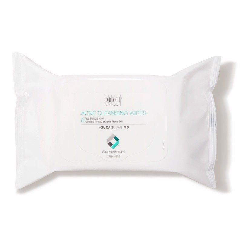 Khăn ướt giảm mụn Suzanobagimd Acne Cleansing Wipes 25 tờ của Mỹ