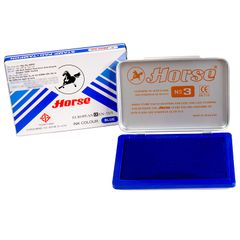 Khay Mực lăn tay và đóng dấu Tampon Horse EN-71/3 BLUE Thái Lan