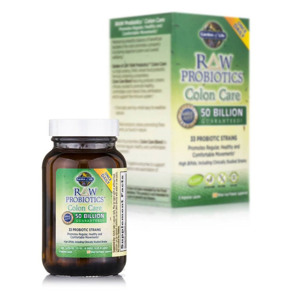 Lợi Khuẩn trị viêm Đại Tràng Raw Probiotics Colon Care hộp 30 viên Mỹ