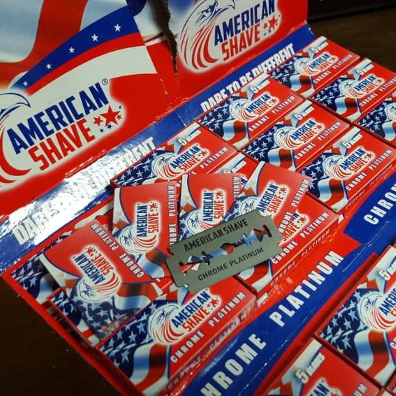 Hộp 5 lưỡi lam cạo râu American Shave USA chính hãng Mỹ TIẾN THÀNH BEAUTY