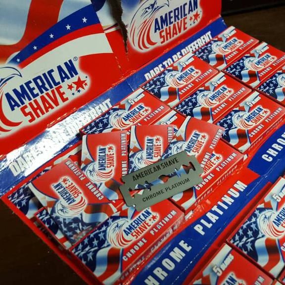 Hộp 5 lưỡi lam cạo râu American Shave USA chính hãng Mỹ