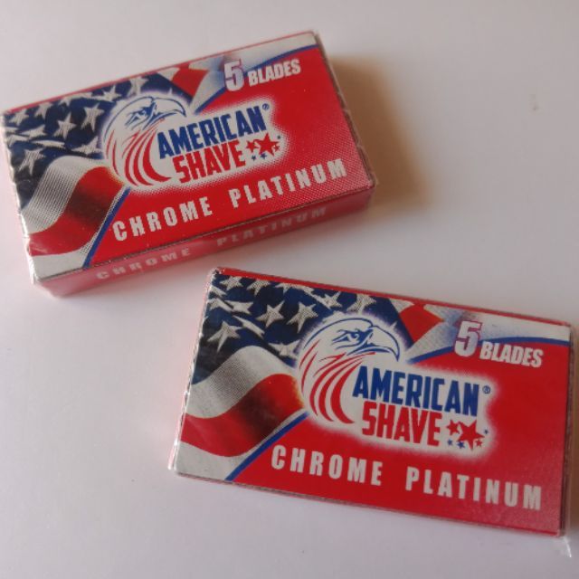 Hộp 5 lưỡi lam cạo râu American Shave USA chính hãng Mỹ TIẾN THÀNH BEAUTY