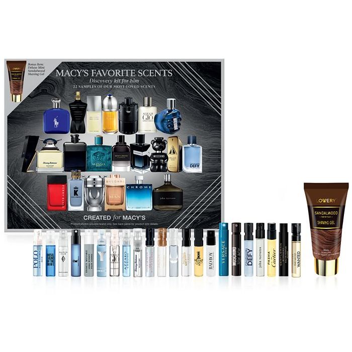 Set 22 chai nước hoa nam mini Macy's Favorite Scents Discovery kit for